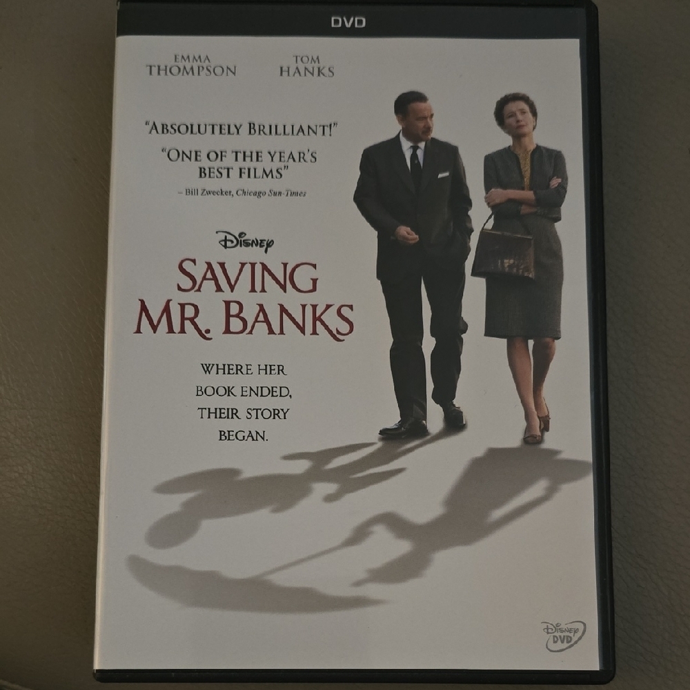 Disney Saving Mr. Banks DVD with Black and White Cover
